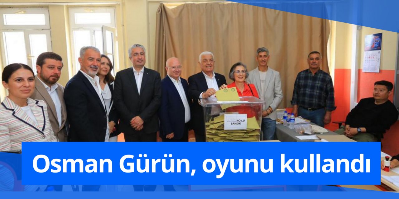 Osman Gürün, oyunu kullandı