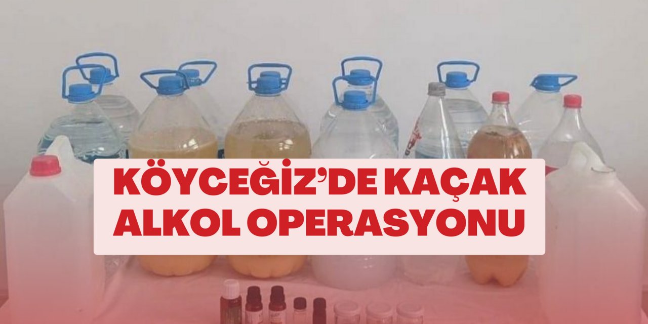 KÖYCEĞİZ’DE KAÇAK ALKOL OPERASYONU
