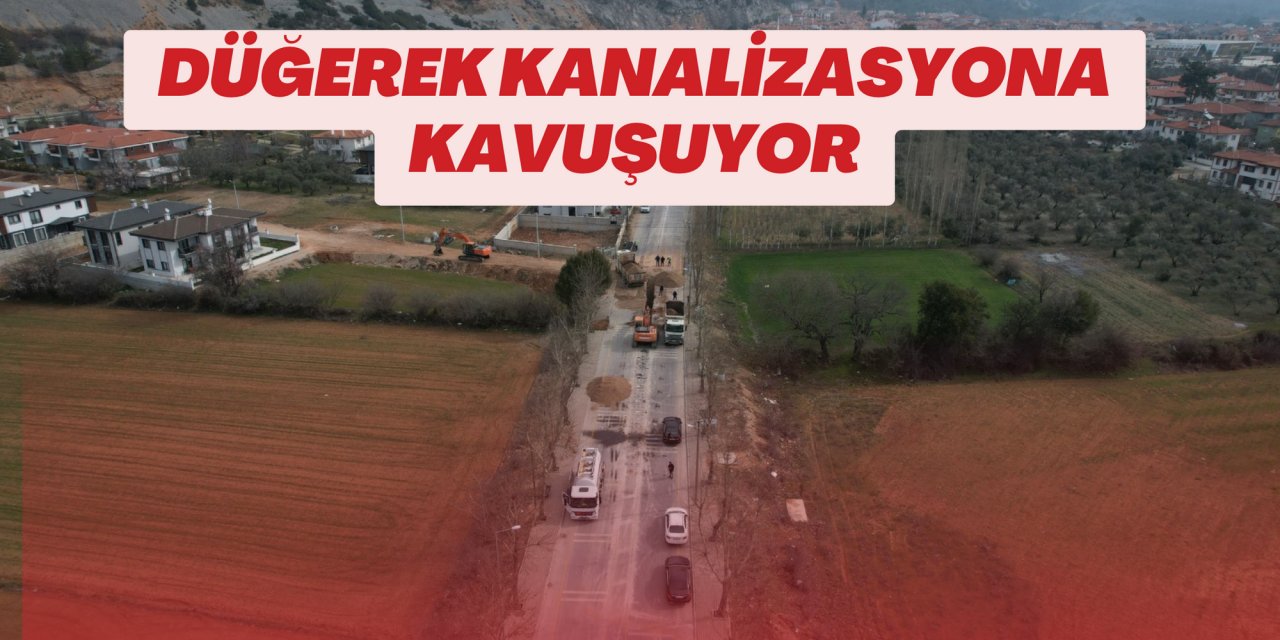 DÜĞEREK KANALİZASYONA KAVUŞUYOR