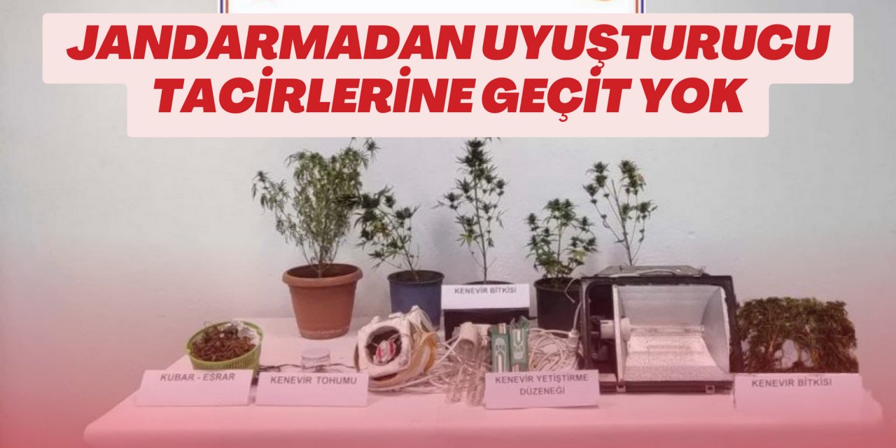 Jandarmadan uyuşturucu tacirlerine geçit yok