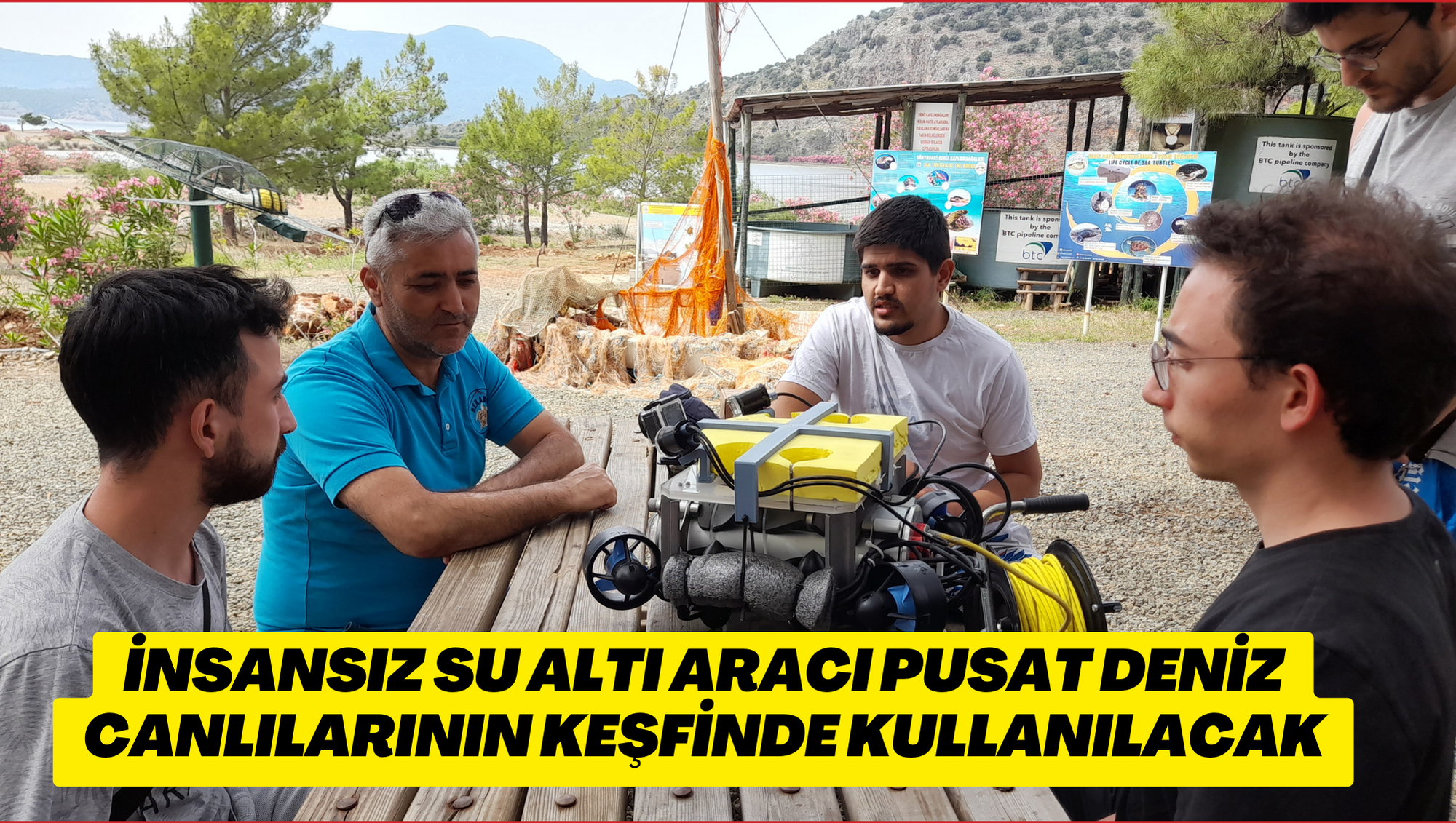 İnsansız su altı aracı PUSAT deniz canlılarının keşfinde kullanılacak