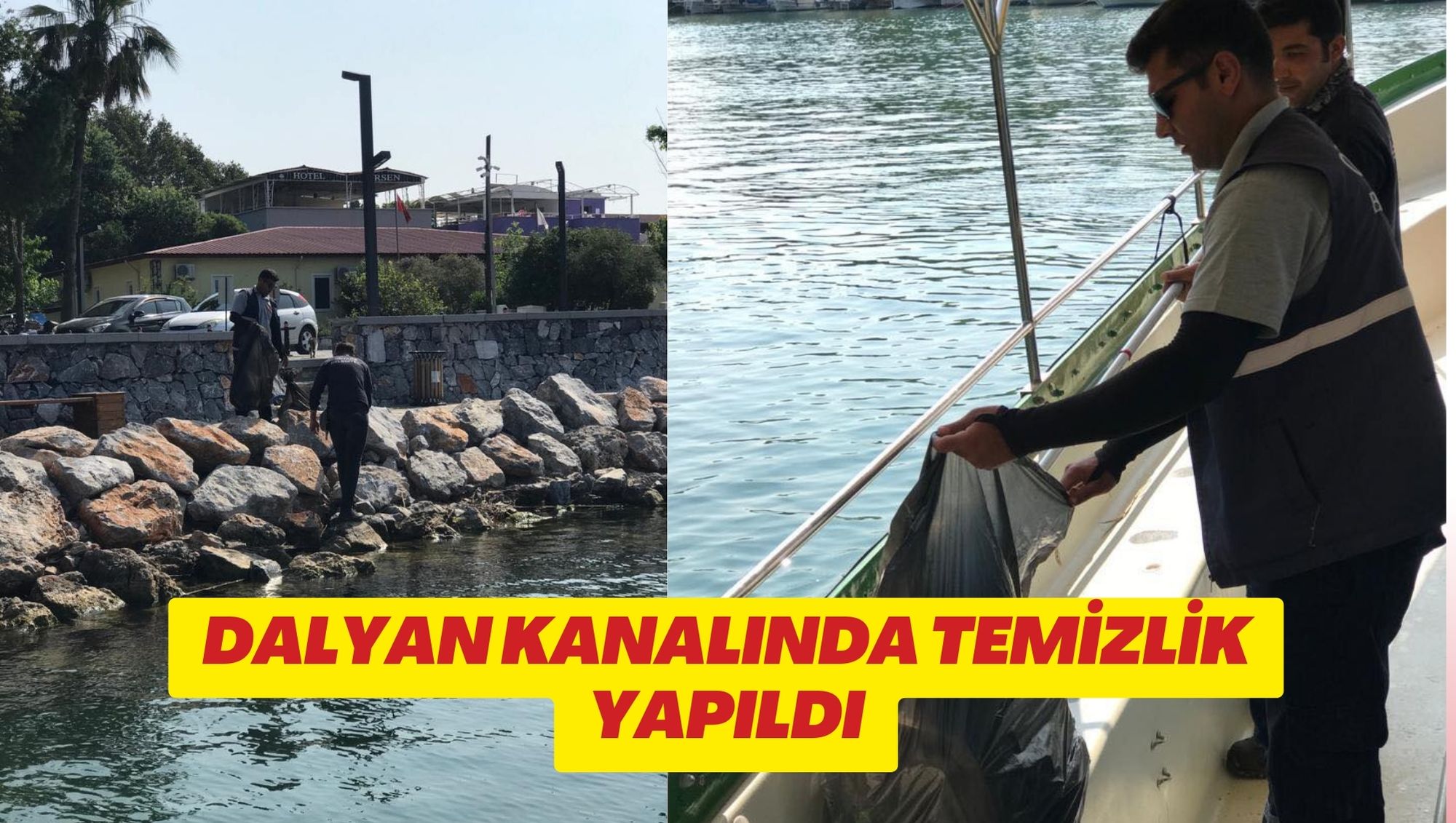 ORTACA'DA DENİZ TEMİZLENDİ