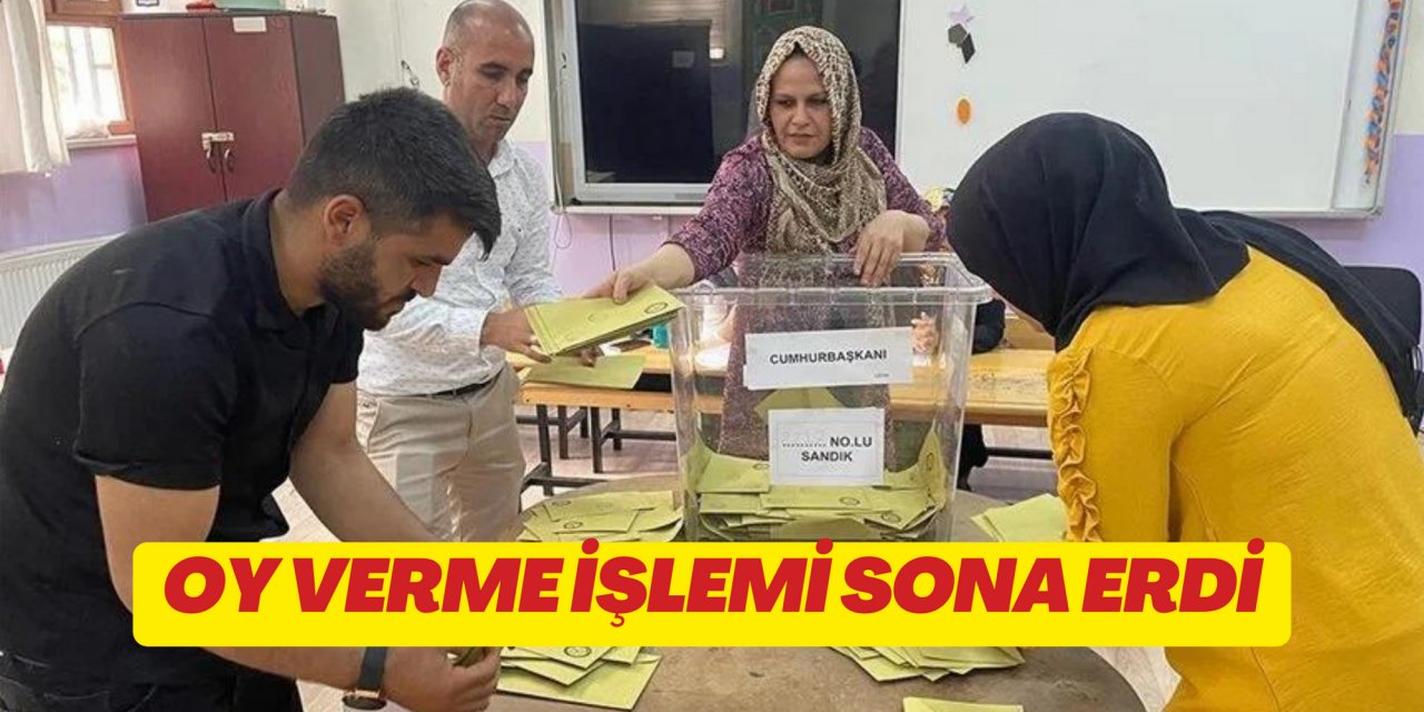 Oy verme işlemi sona erdi