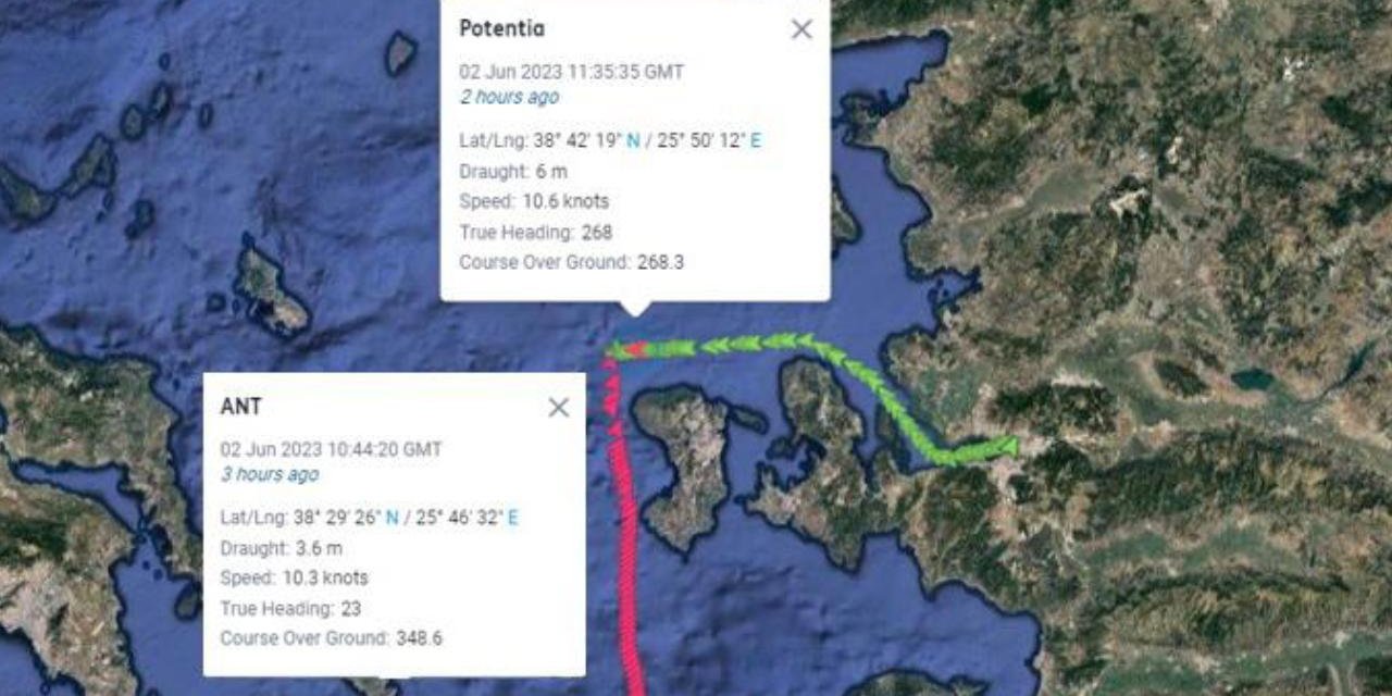Sakız Adası açıklarında 13 Türk personelli gemi kaza yaptı