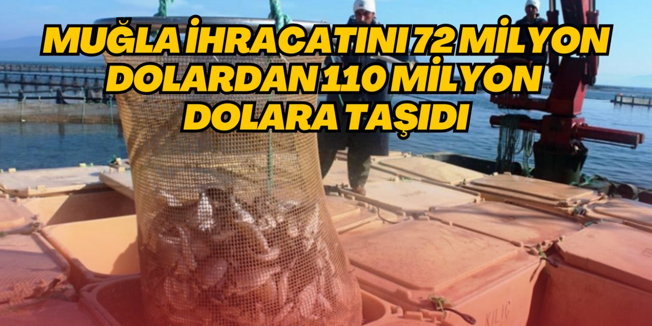 MUĞLA İHRACATINI 72 MİLYON DOLARDAN 110 MİLYON DOLARA TAŞIDI