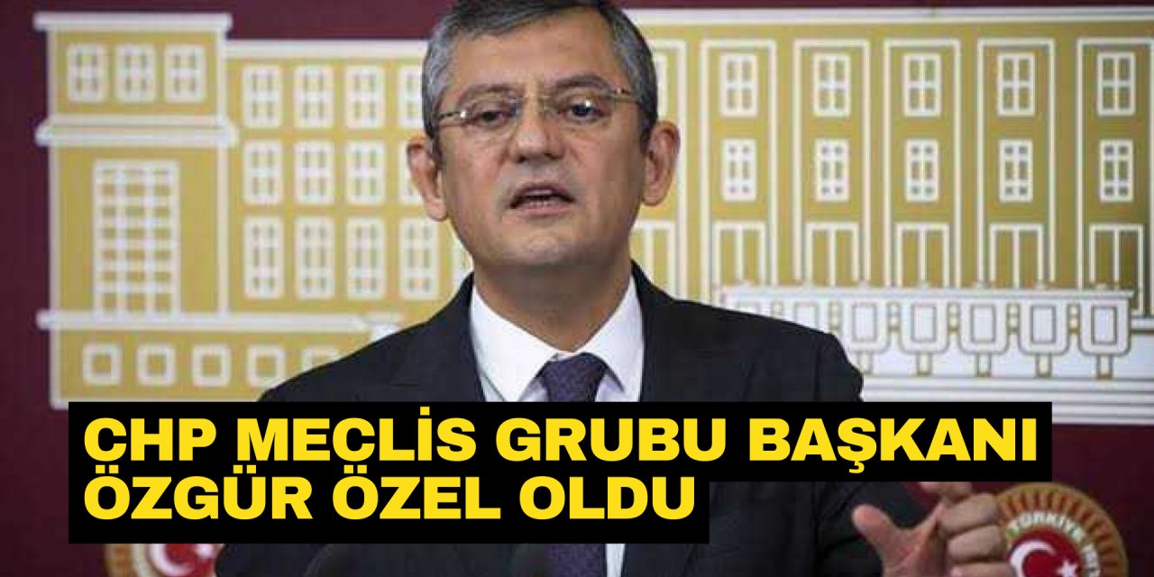 CHP Meclis Grubu Başkanı Özgür Özel oldu