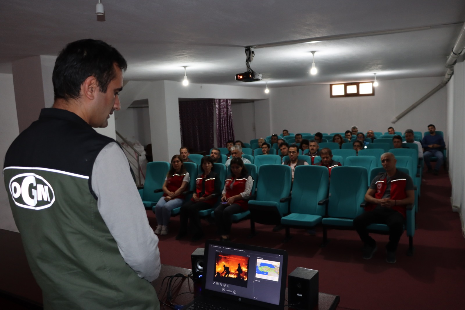 YATAĞAN’DA ORMAN YANGINI EĞİTİMLERİ VERİLİYOR