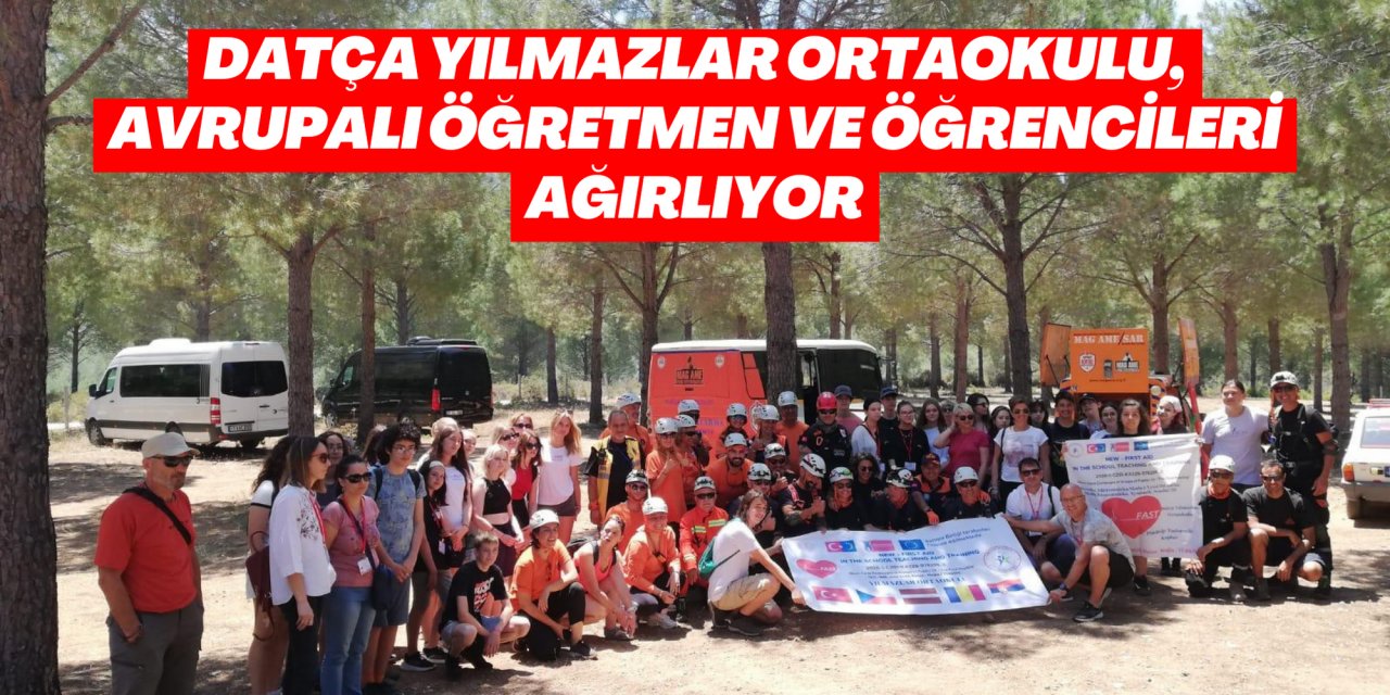 Datça Yılmazlar Ortaokulu, Avrupalı öğretmen ve öğrencileri ağırlıyor