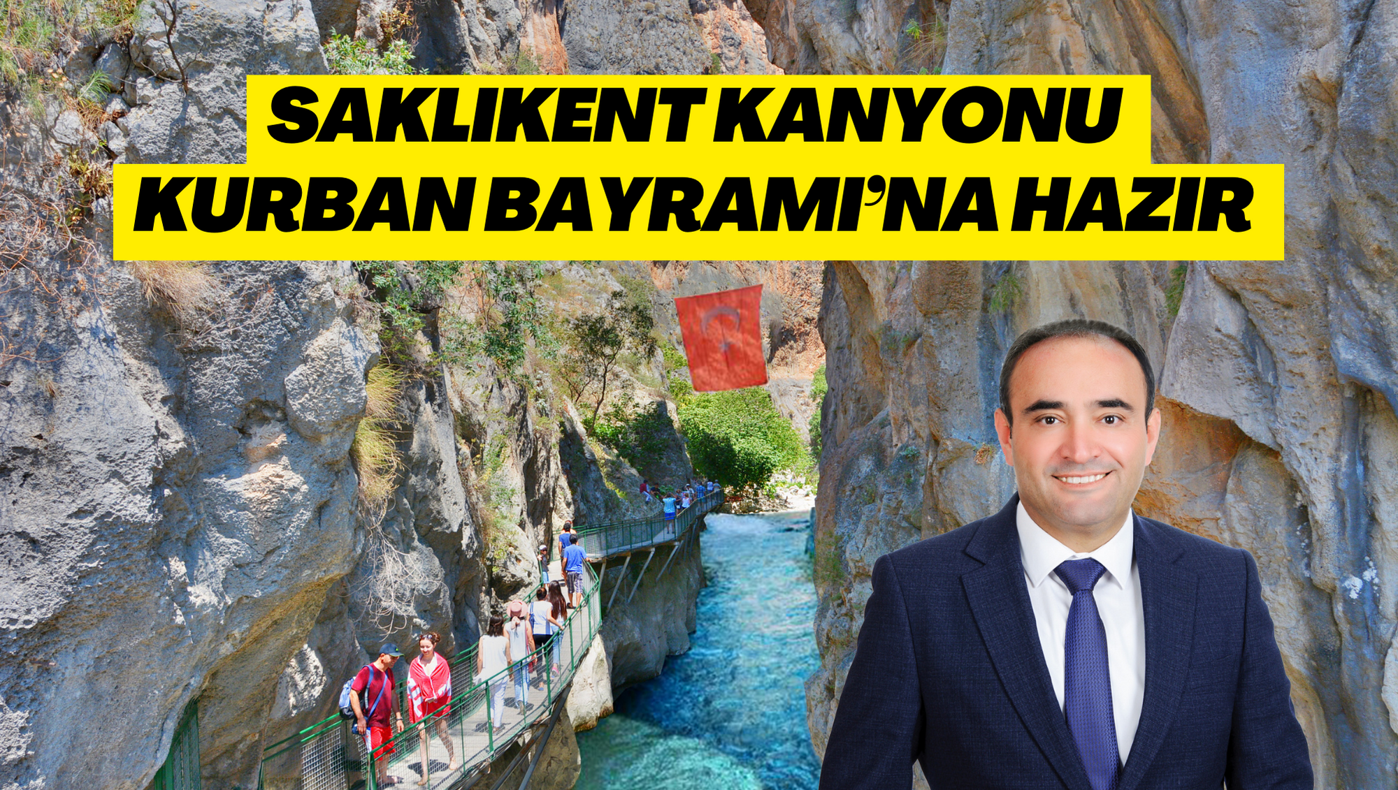 Saklıkent Kanyonu Kurban Bayramı’na hazır