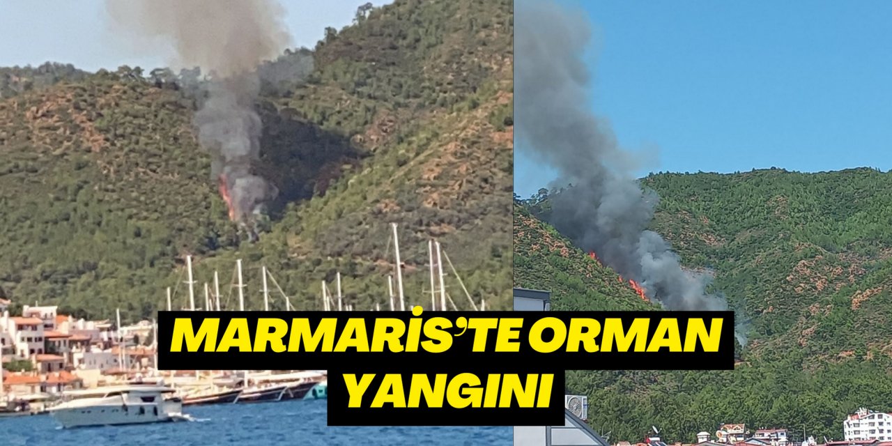 MARMARİS’TE ORMAN YANGINI