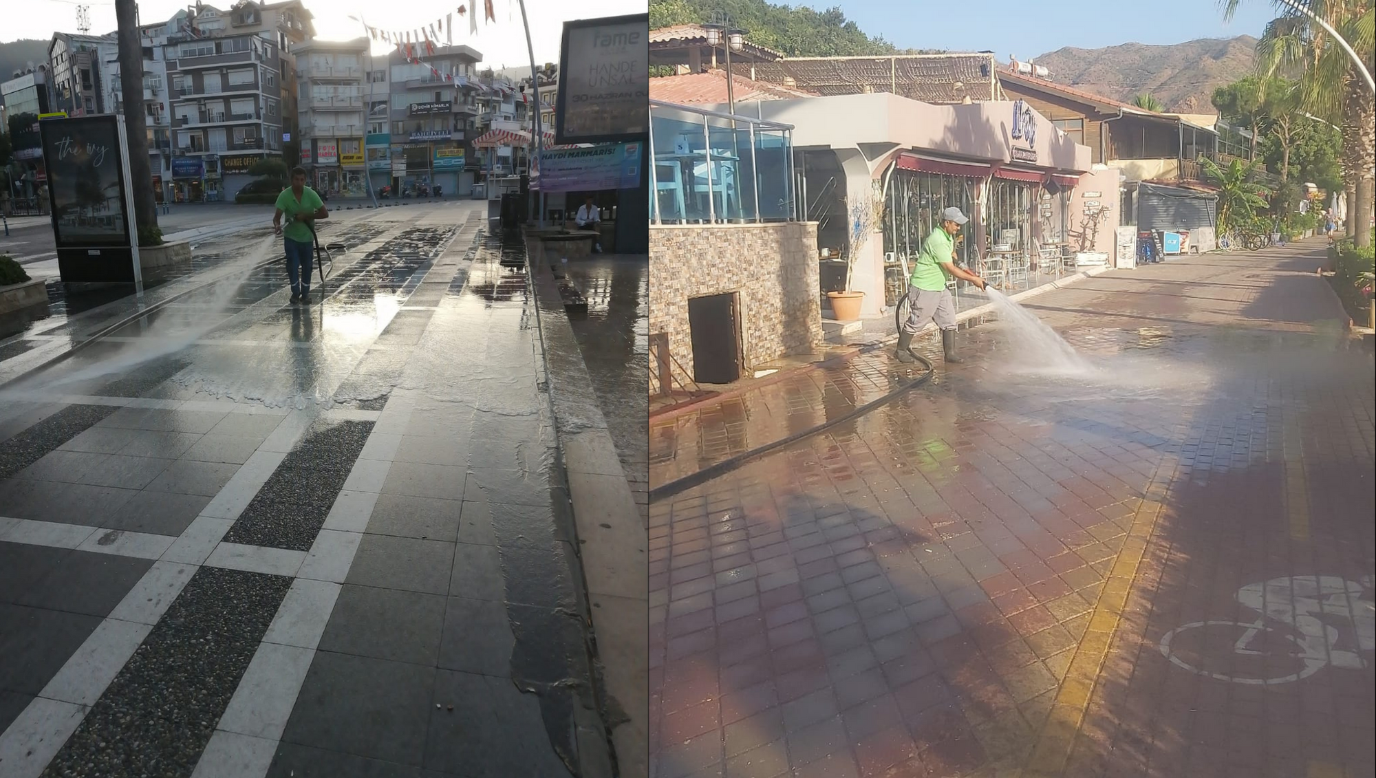 BELEDİYE EKİPLERİ BAYRAM MESAİSİNDE