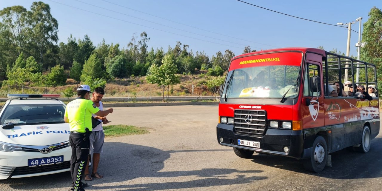 Fethiye'de safari araçları denetlendi
