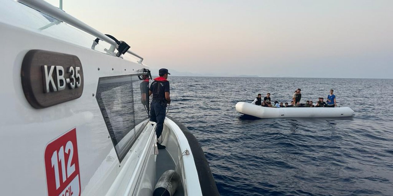 Bodrum açıklarında 31 düzensiz göçmen kurtarıldı