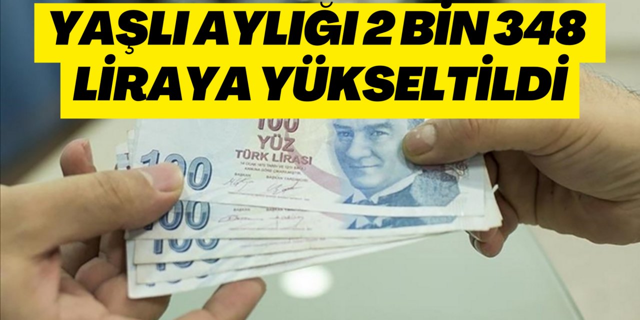 Yaşlı aylığı 2 bin 348 liraya yükseltildi