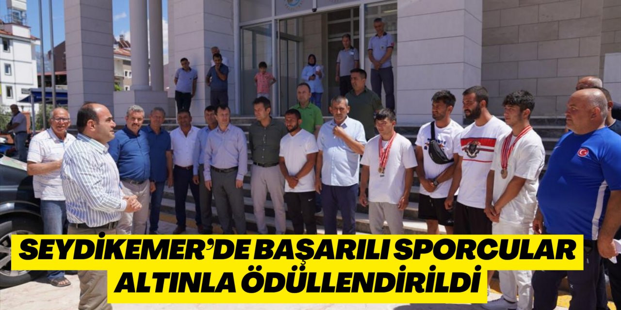 Seydikemer’de başarılı sporcular altınla ödüllendirildi
