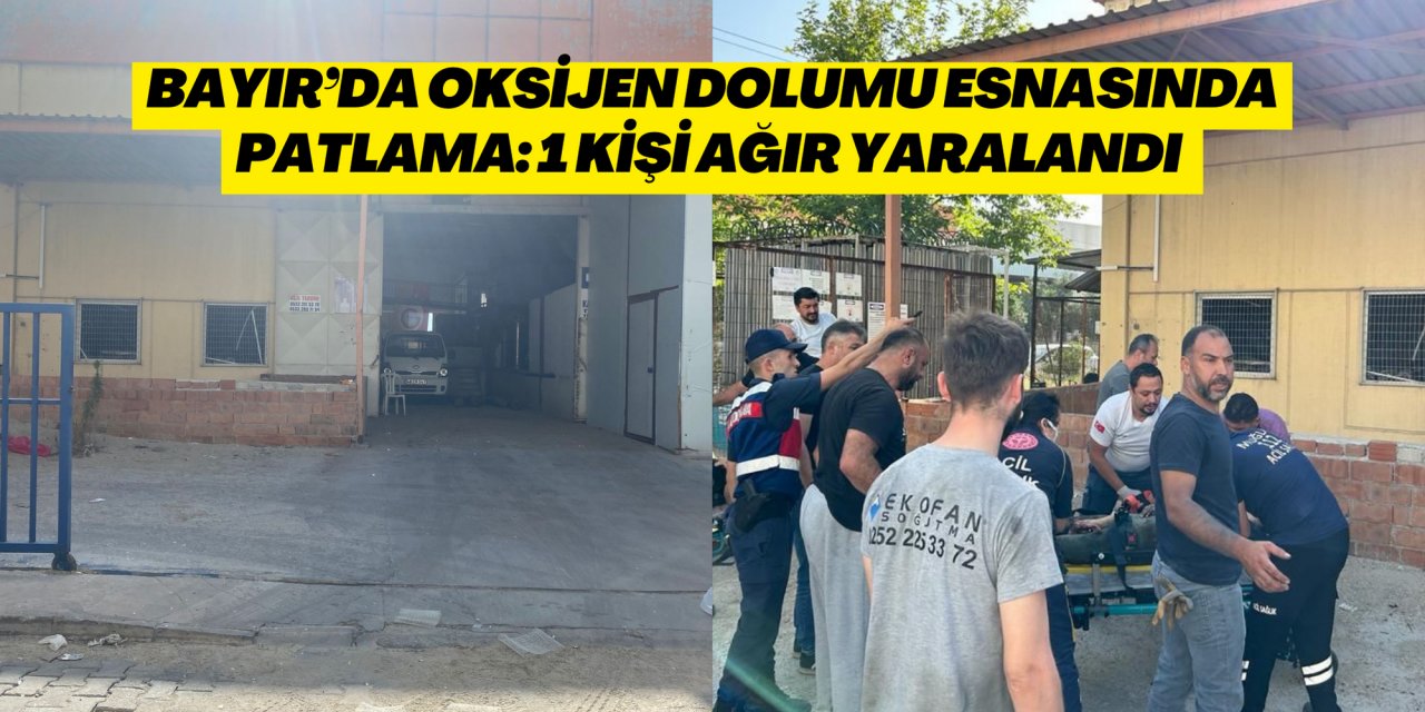 Bayır’da oksijen dolumu esnasında patlama: 1 kişi ağır yaralandı