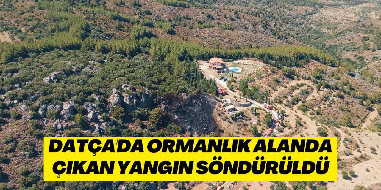 Datça'da ormanlık alanda çıkan yangın söndürüldü
