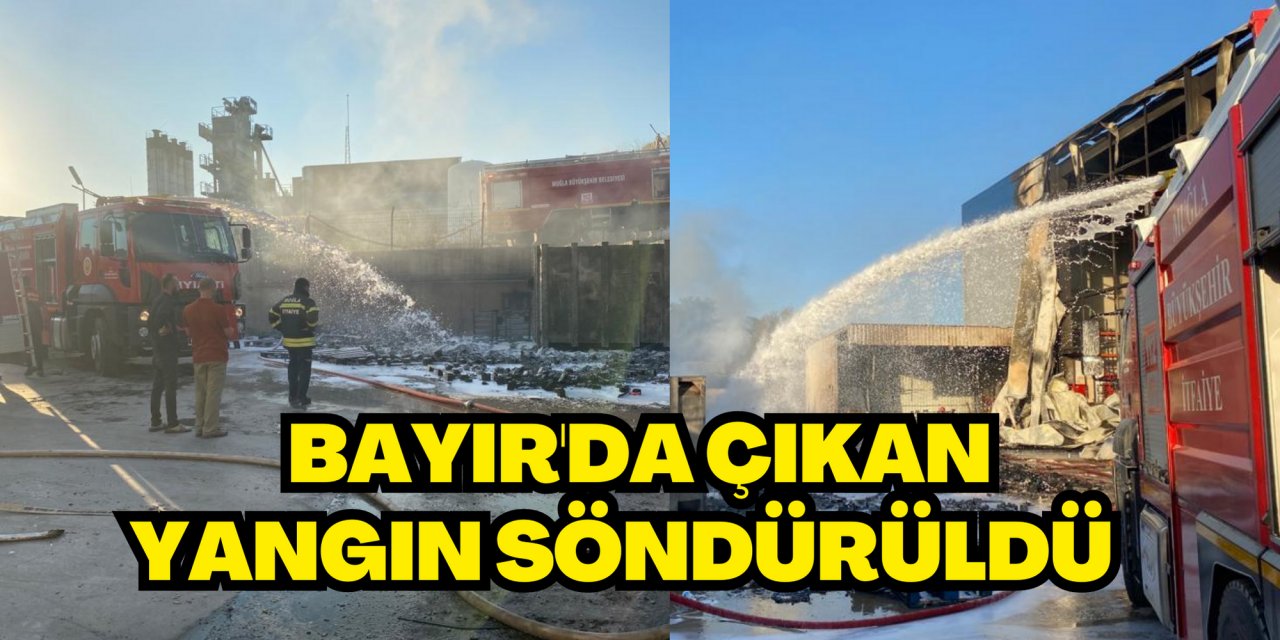 BAYIR'DA ÇIKAN YANGIN SÖNDÜRÜLDÜ