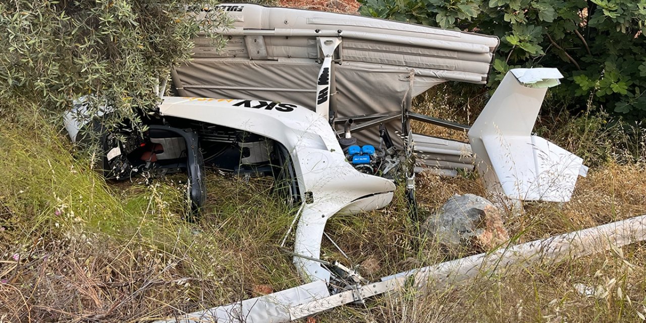 Muğla'da cayrokopterin düşmesi sonucu 2 kişi yaralandı