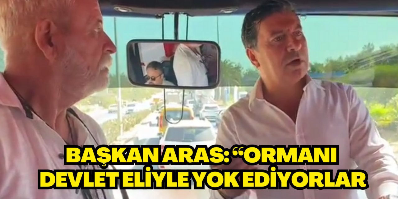BAŞKAN ARAS: “ORMANI DEVLET ELİYLE YOK EDİYORLAR”