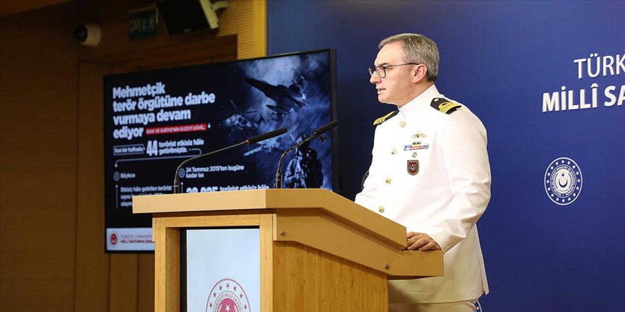 MSB: Irak ve Suriye'nin kuzeyinde bir haftada 44 terörist etkisiz hale getirildi