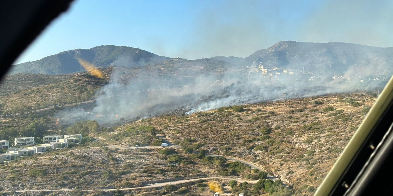 BODRUM’DA YANGIN ÇIKTI