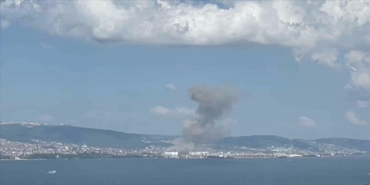 Kocaeli'nin Derince ilçesinde patlama meydana geldi