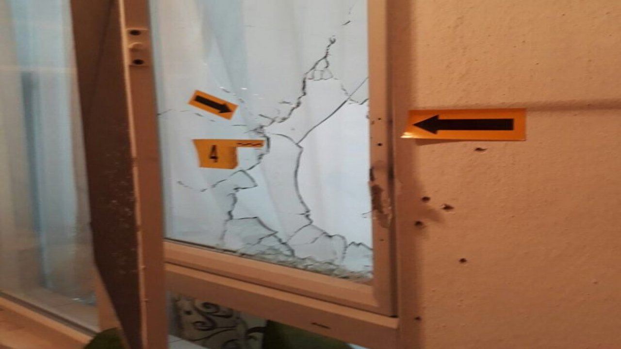 Eve kurşun yağdırdılar