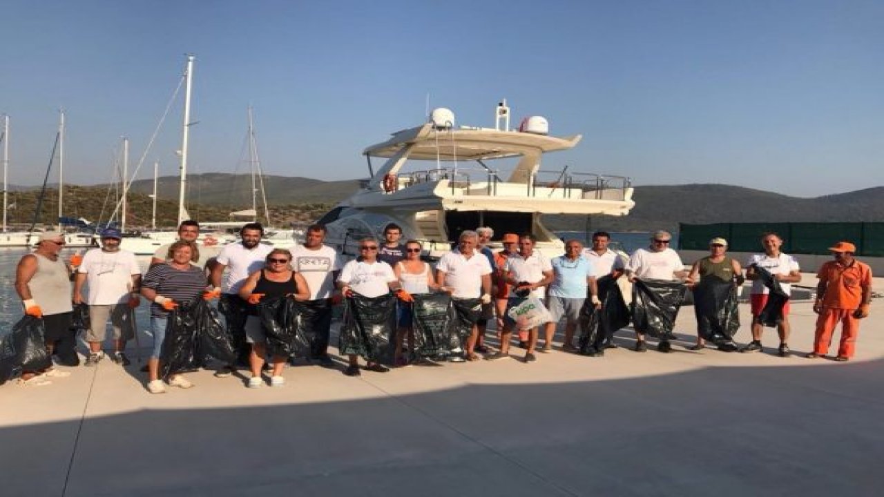 Kazıklı Sahili temizlendi