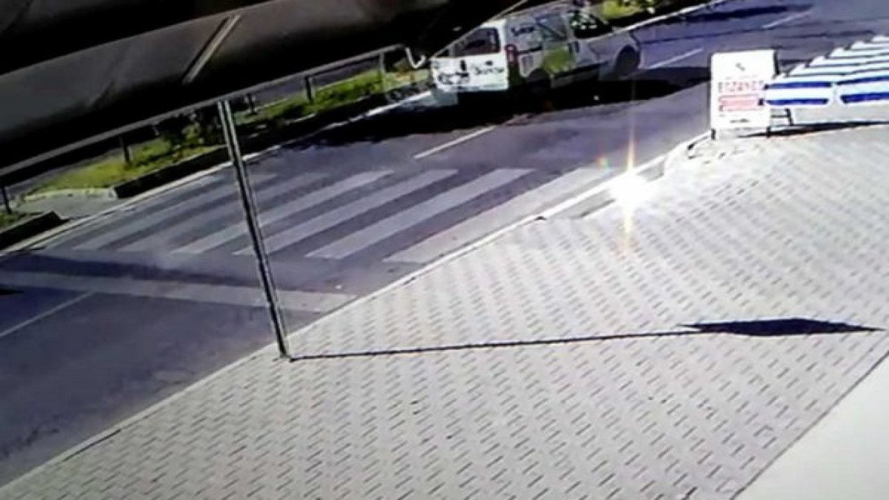 Kaza güvenlik kamerasında