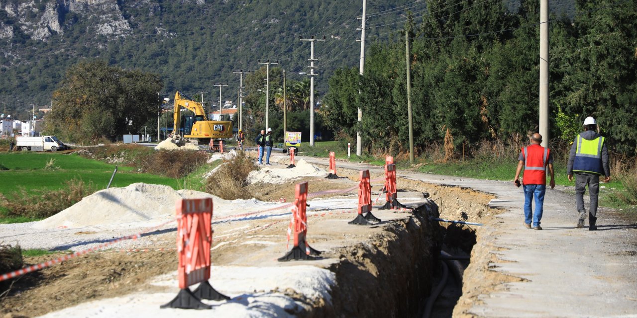 ÖREN KANALİZASYON PROJESİNİN YÜZDE 30’U TAMAMLANDI