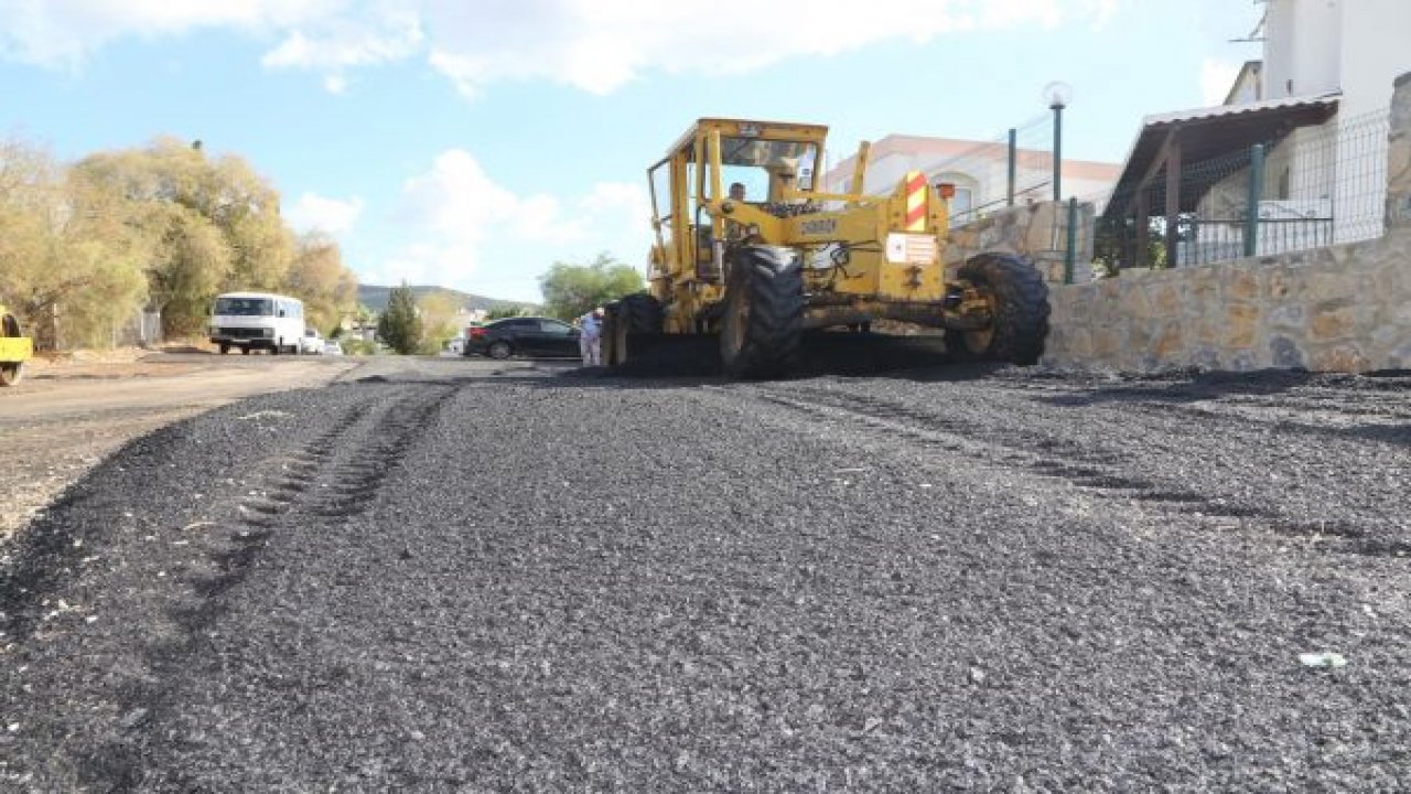Bodrum’da asfalt çalışmaları sürüyor