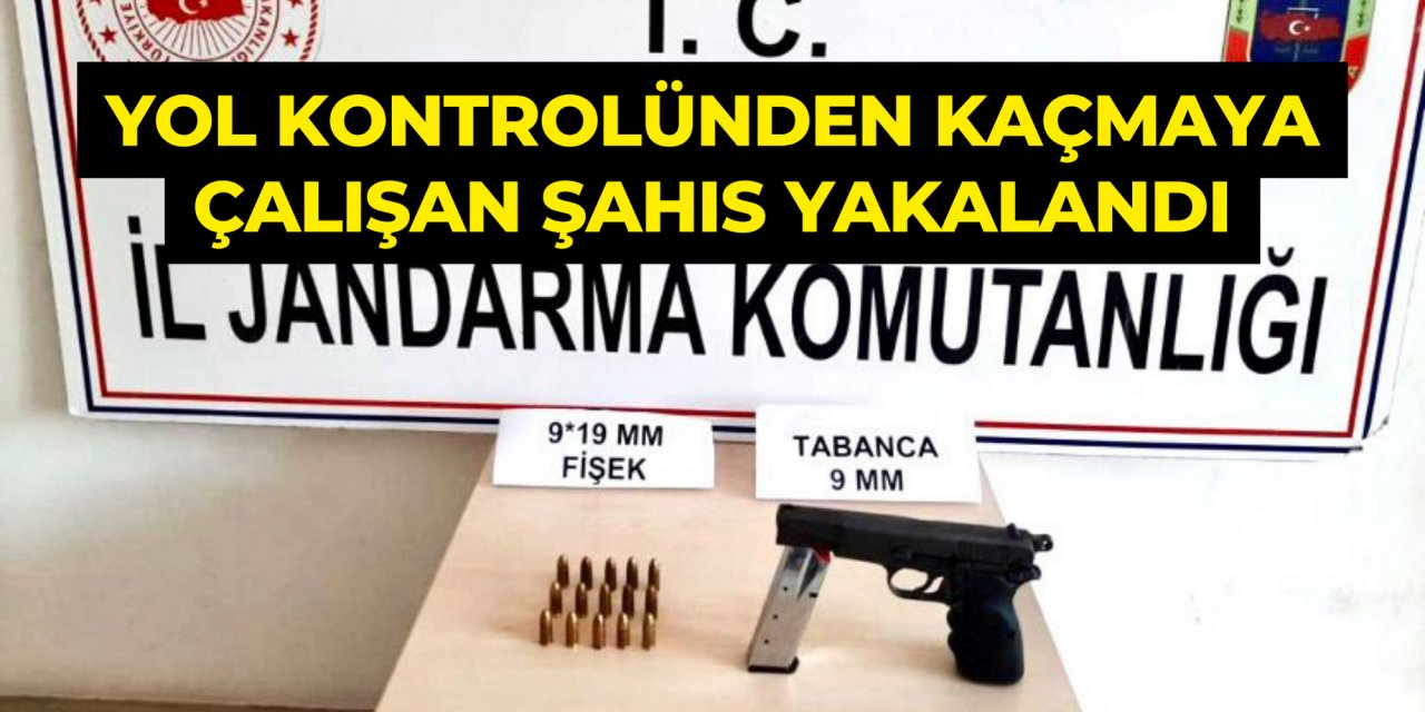 YOL KONTROLÜNDEN KAÇMAYA ÇALIŞAN ŞAHIS YAKALANDI