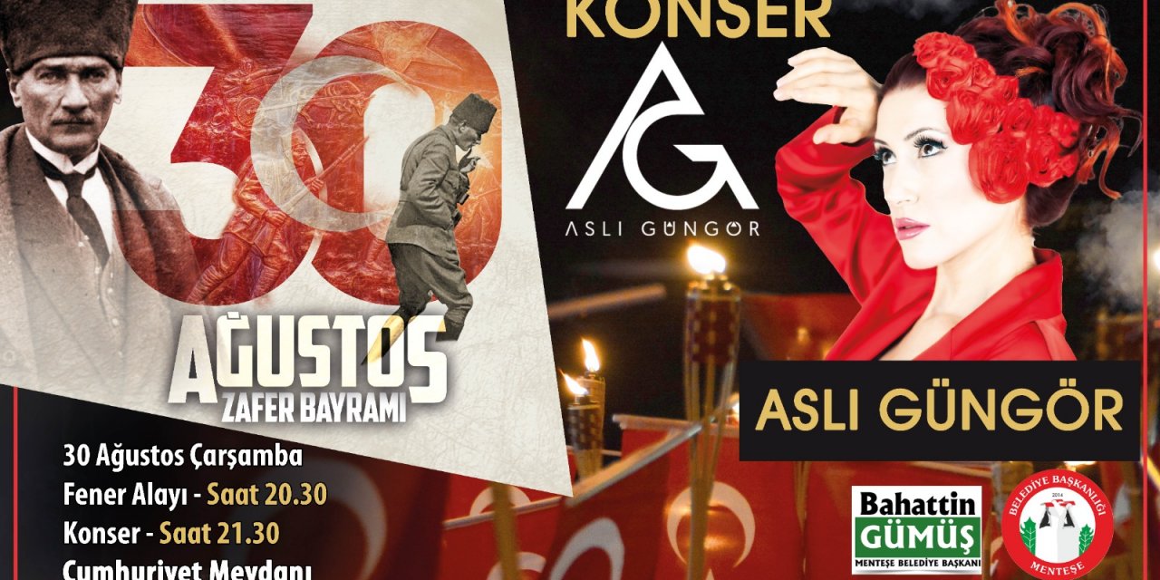 ZAFER BAYRAMI MENTEŞE’DE COŞKUYLA KUTLANACAK