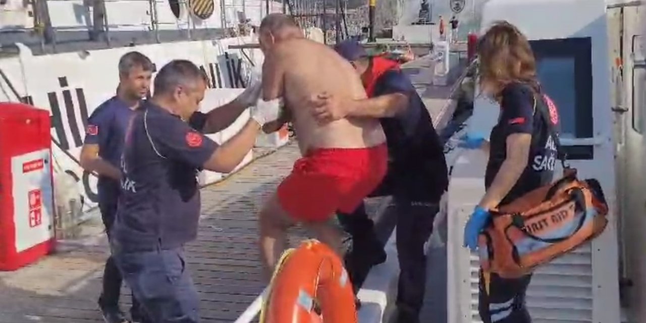 Teknede yaralanan 2 kişiye tıbbi tahliye