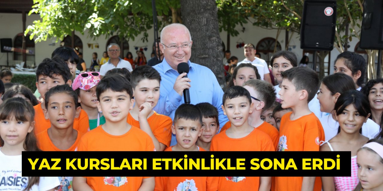 YAZ KURSLARI ETKİNLİKLE SONA ERDİ