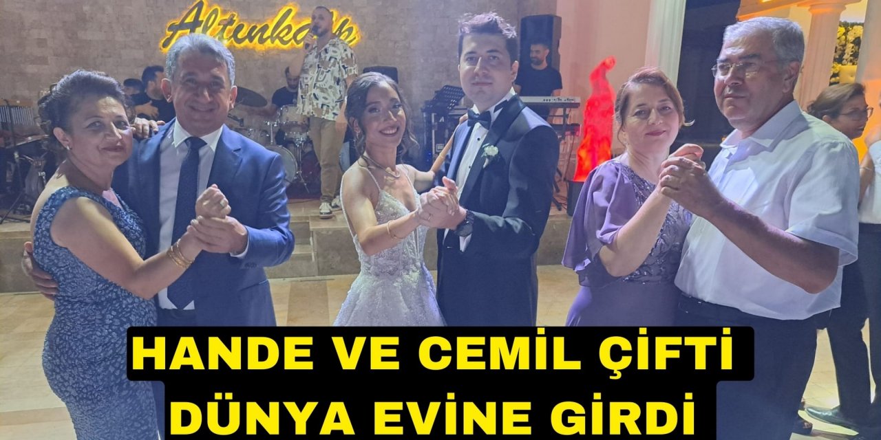 HANDE VE CEMİL ÇİFTİ DÜNYA EVİNE GİRDİ