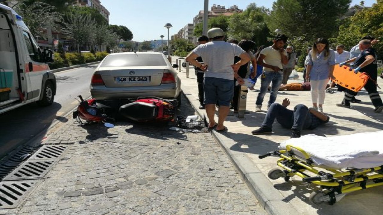 Milas'ta motosikletler çarpıştı: 2 yaralı