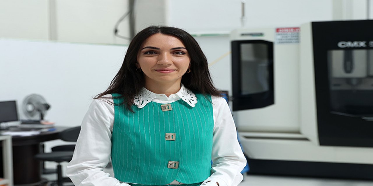 Genç kadın girişimci KOSGEB desteğiyle kurduğu atölyede savunma sanayisine parça üretiyor