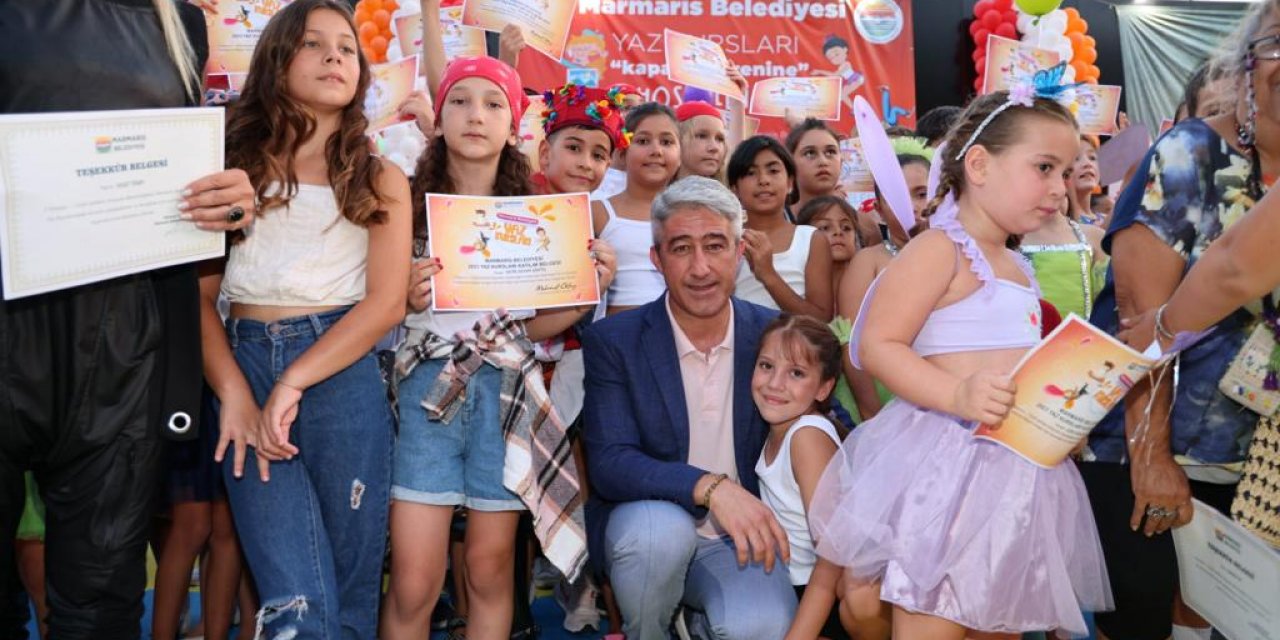 MARMARİS’TE YAZ KURSLARI TÖRENLE SON BULDU