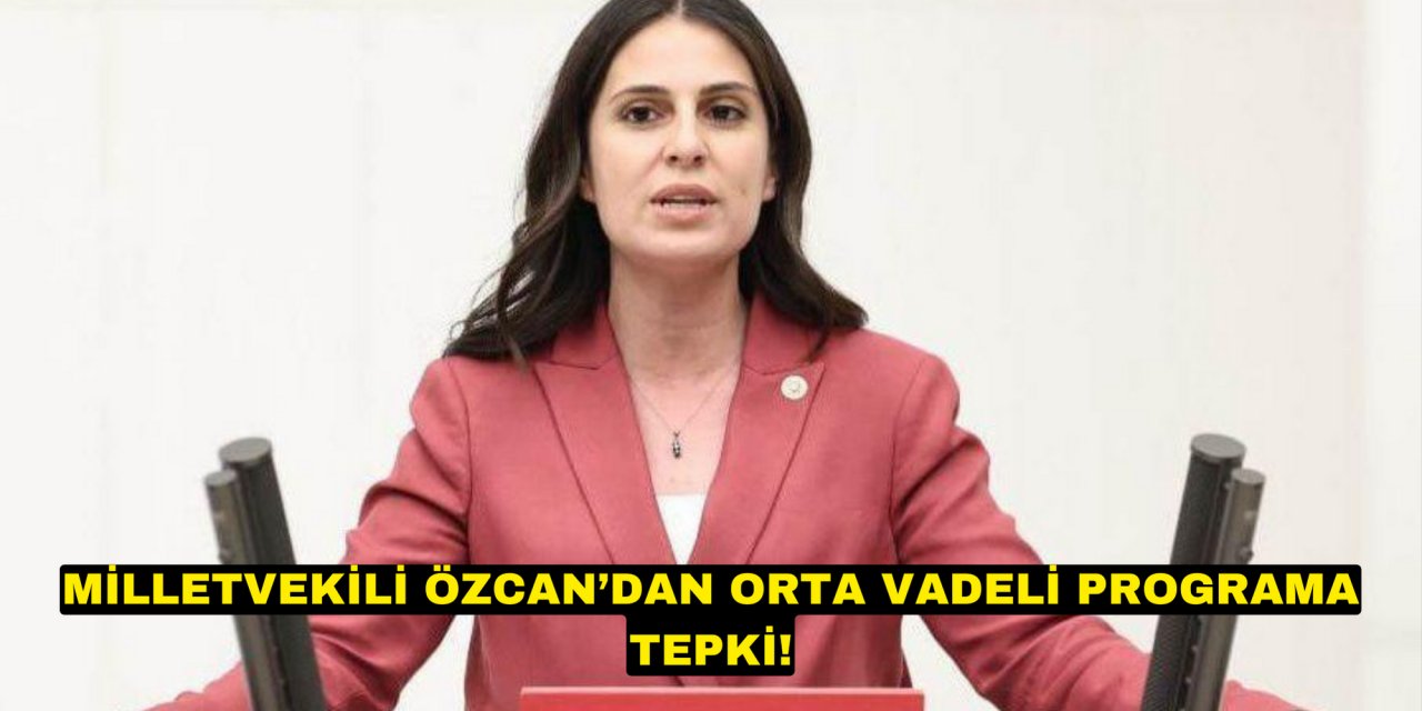 MİLLETVEKİLİ ÖZCAN’DAN ORTA VADELİ PROGRAMA TEPKİ!