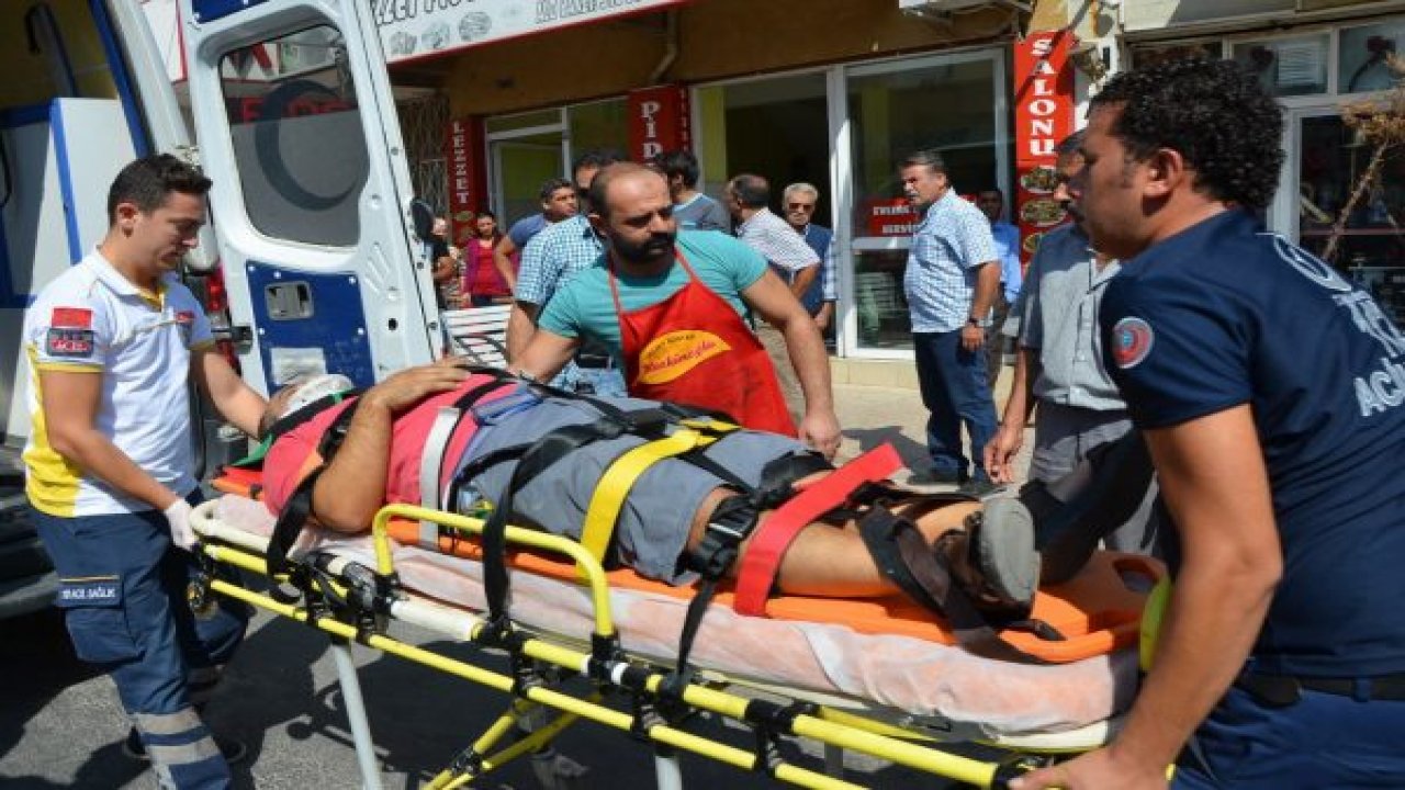 Merdivenden düştü hastanelik oldu