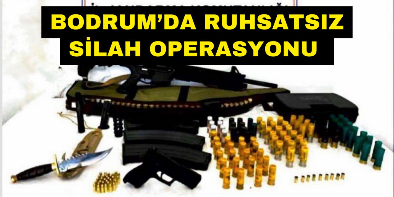 Bodrum’da ruhsatsız silah operasyonu