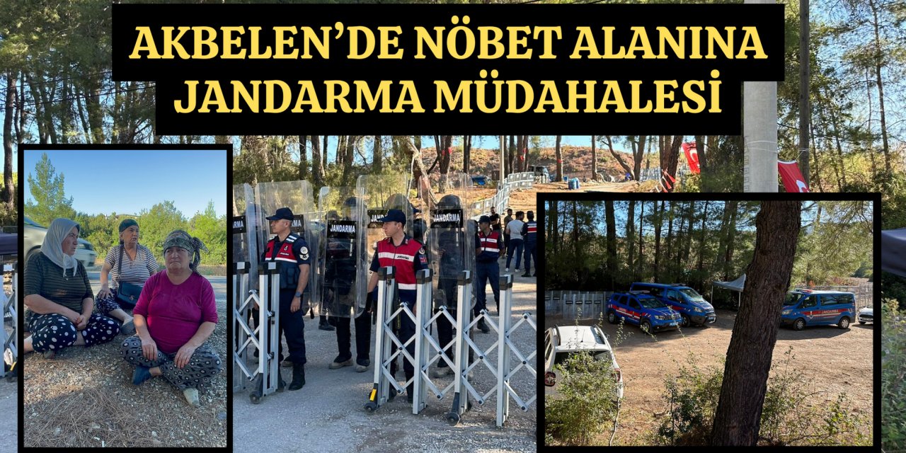AKBELEN’DE NÖBET ALANINA JANDARMA MÜDAHALESİ