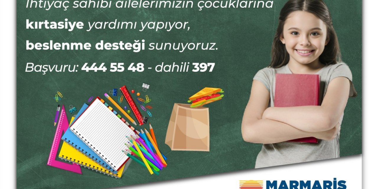 MARMARİS’TE BESLENME ÇANTASI DESTEĞİ