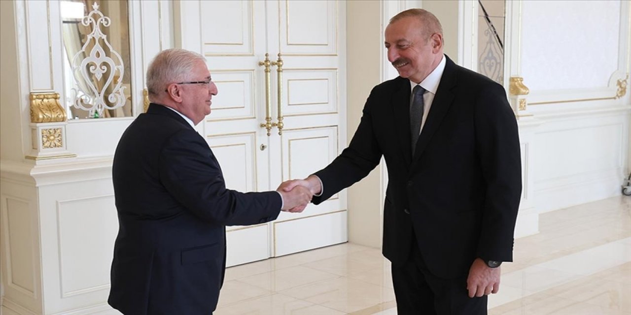 Milli Savunma Bakanı Güler, Azerbaycan Cumhurbaşkanı Aliyev tarafından kabul edildi