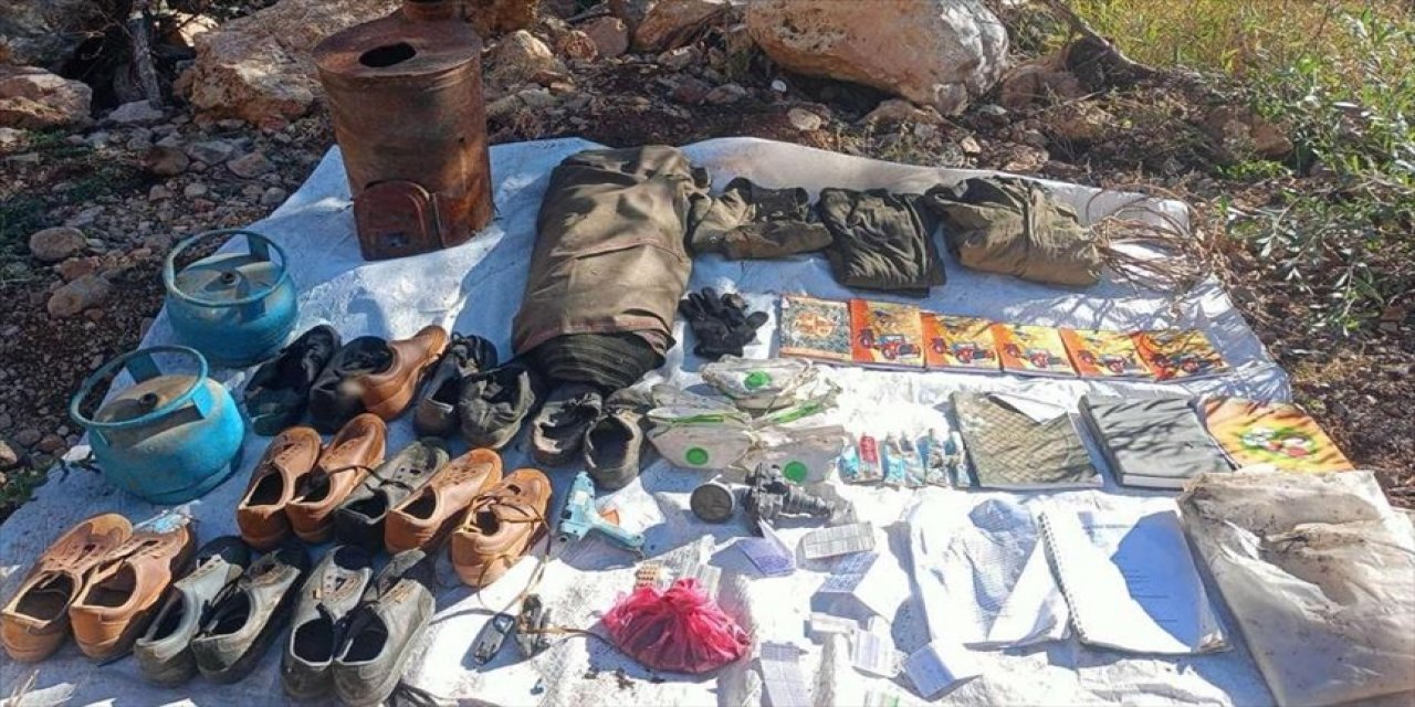 Tunceli'de terörist sığınağı