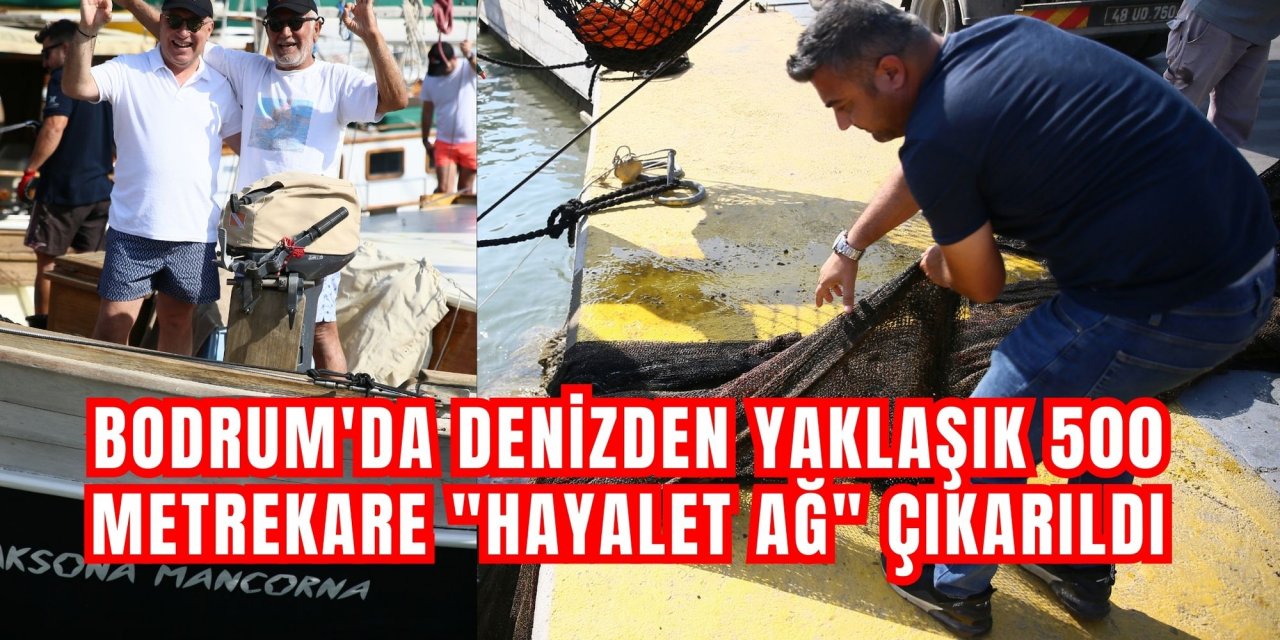 Bodrum'da denizden yaklaşık 500 metrekare 