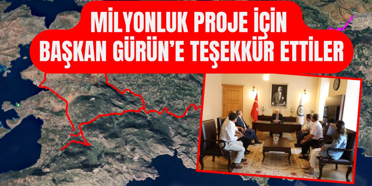 Milyonluk proje için Başkan Gürün’e teşekkür ettiler