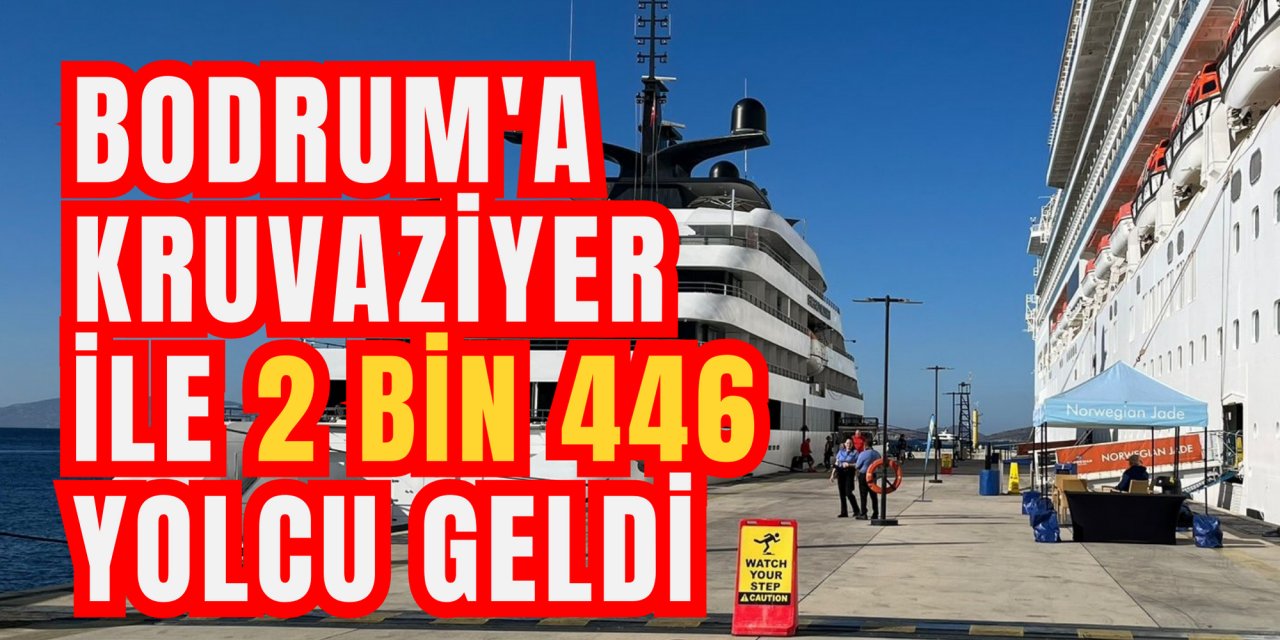 Bodrum'a kruvaziyer ile 2 bin 446 yolcu geldi